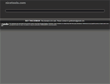 Tablet Screenshot of nicetools.com